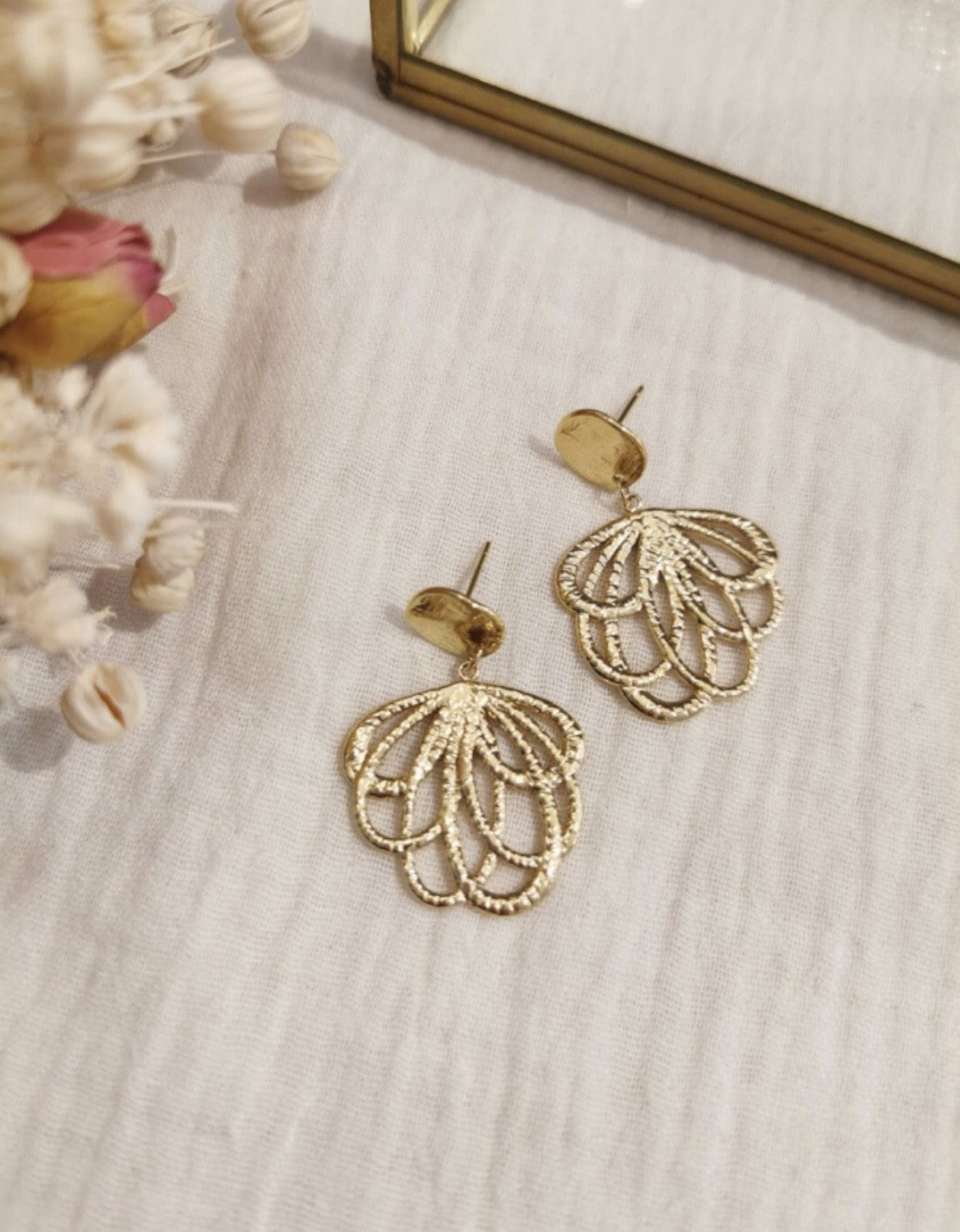 Boucles d’oreilles doré