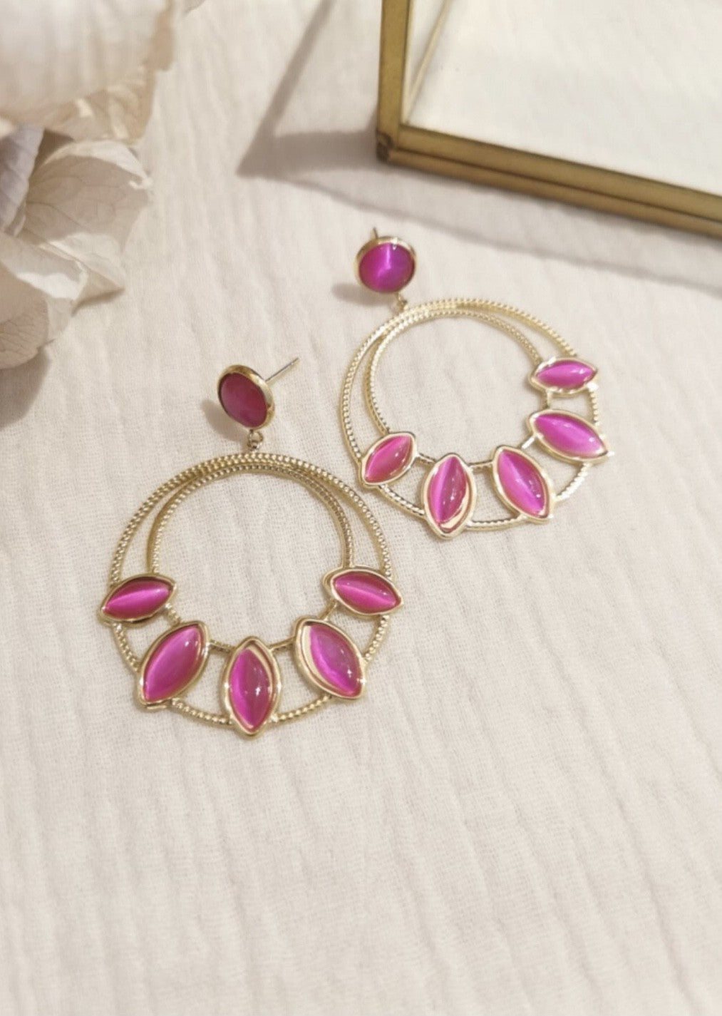 Boucles d’oreilles Œil de chat