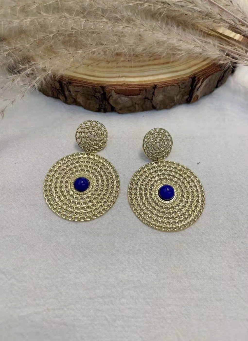 Boucles d’oreilles pierre lapis Lazuli